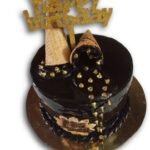 ICE CREAM MELTED BIRTHDAY THEME CAKE