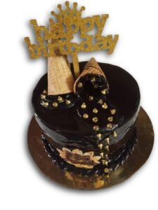 ICE CREAM MELTED BIRTHDAY THEME CAKE