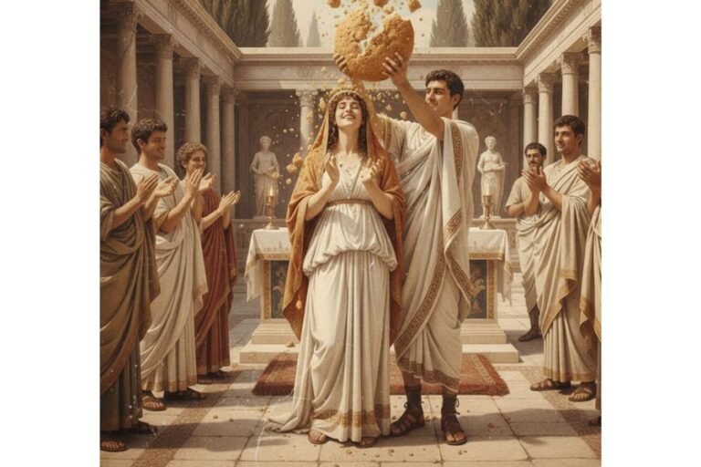 Ancient roman wedding cake custom