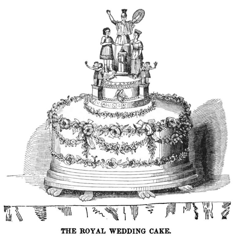Wedding cake of the Victorian era