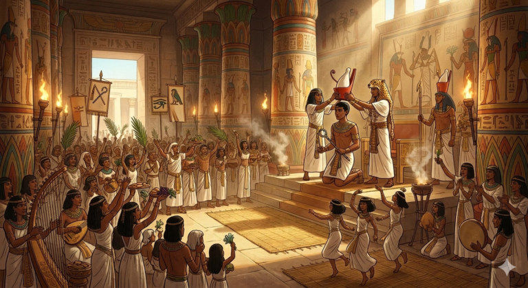 crowning of Pharaoh